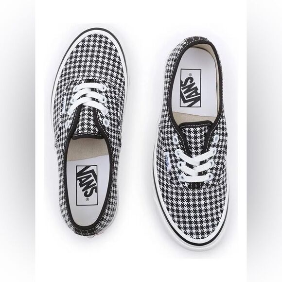 Vans Authentic 44 DX 'Anaheim Factory’ Anniversary Shoe B&W Houndstooth - Picture 1 of 15